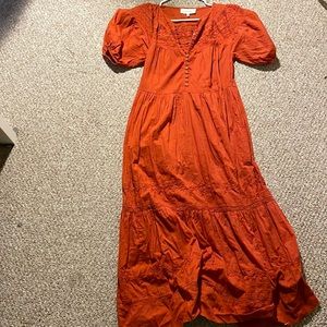 Burnt orange dress